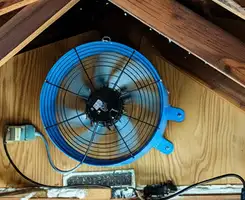 attic fan services with installed attic ventilation fan system in Clearwater, FL